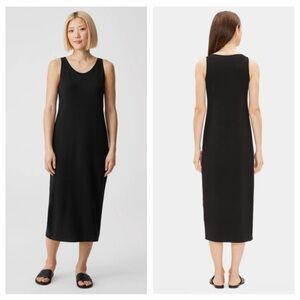 Eileen Fisher System Viscose Jersey Tank Dress